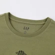 【GAP】女裝 Logo圓領長袖T恤 女友T系列-橄欖綠(889914)