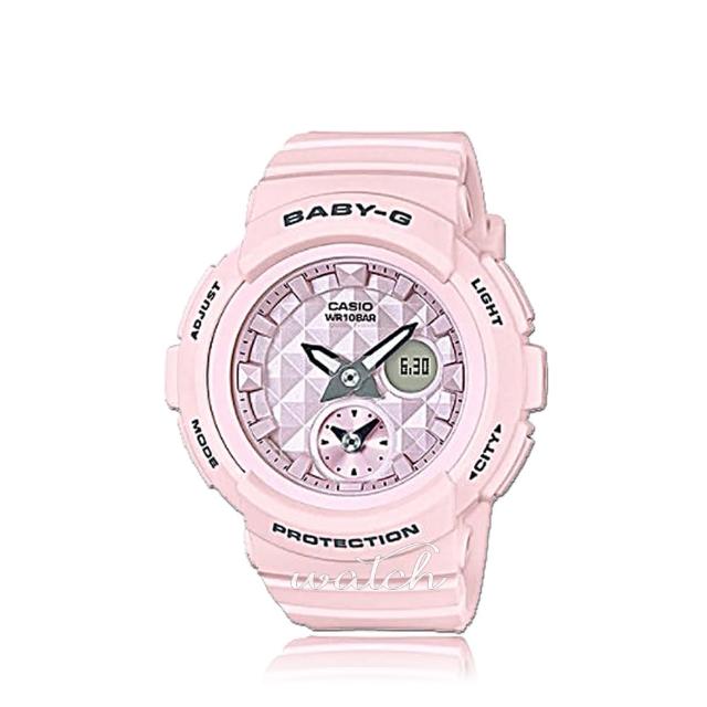 【CASIO卡西歐BABY-G系列】春夏主打_清新風格_兩地時間_防水防震_女錶(BGA-190BE)