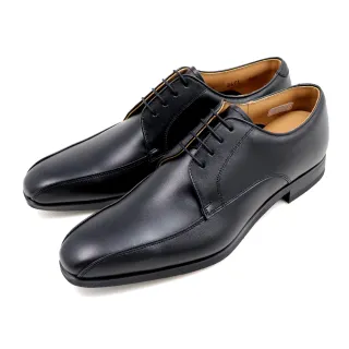 【REGAL】日本原廠輕量舒適壓邊綁帶德比鞋 黑色(26CL-BL)