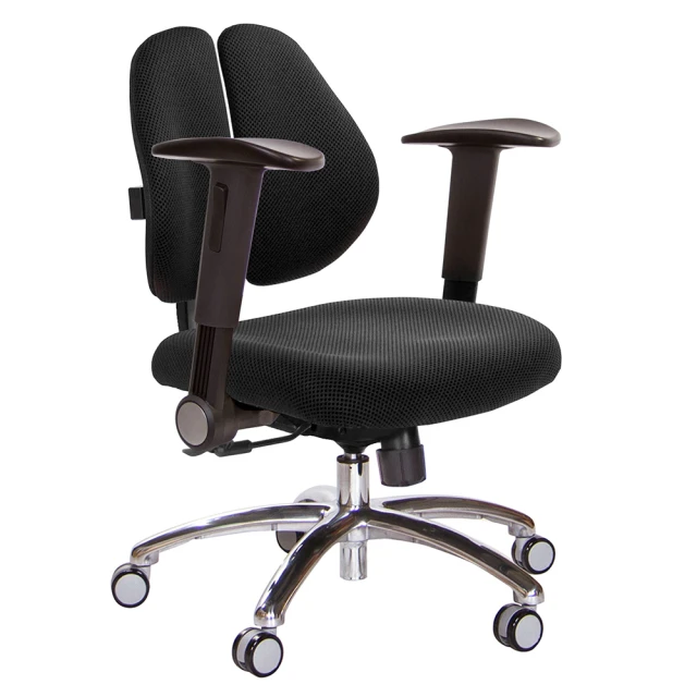 GXG 吉加吉 低雙背 電腦椅 鋁腳/摺疊扶手(TW-2603 LU1)