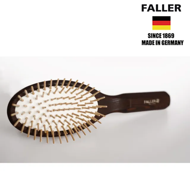 【FALLER 芙樂】德國製FSC大尺寸碳化梣木氣墊木齒梳(氣墊梳/梳頭按摩美容/雙11)