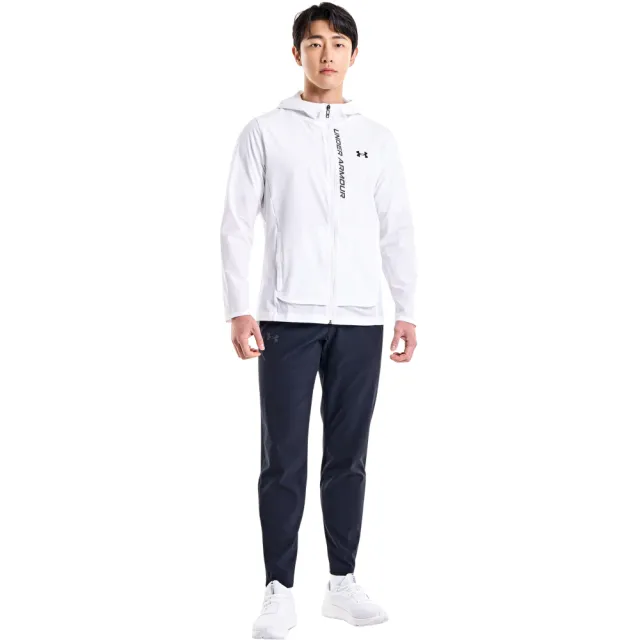 【UNDER ARMOUR】UA 男 OUTRUN THE STORM 防風外套_1376794-100(白)