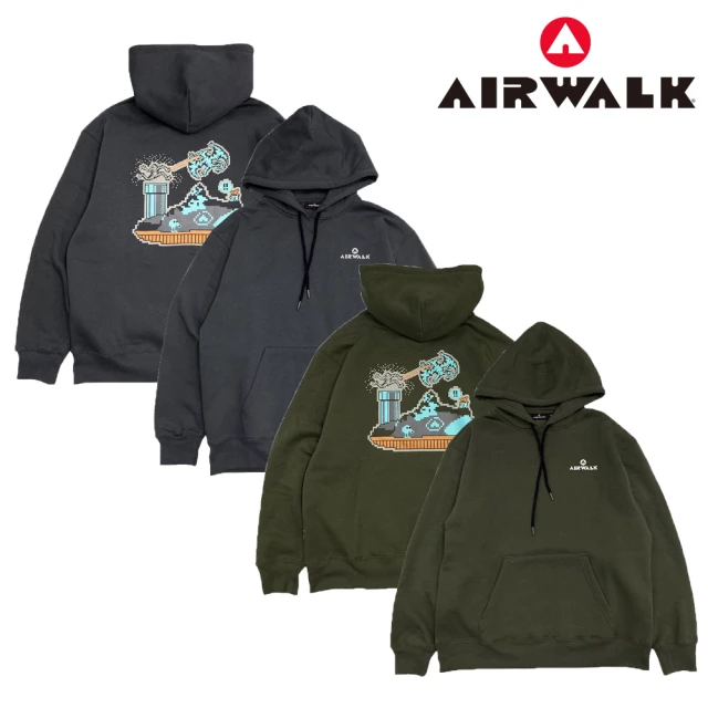 AIRWALK 時尚潮流 簡約保暖百搭 長袖帽T 兩色(AW53513/AW53515)