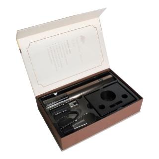 【樂邁家居】紅酒開瓶器六件組 觸控按鍵充電底座(頂級食品級不鏽鋼/輕鬆省力/禮盒裝)