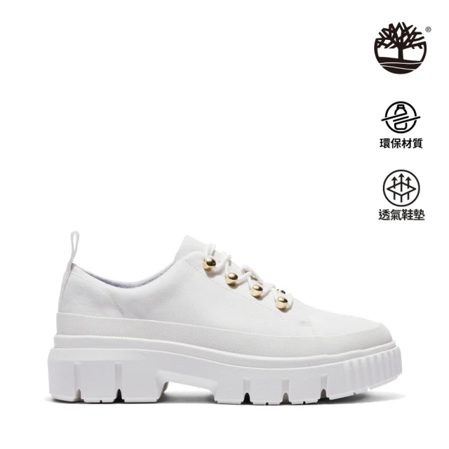 【Timberland】女款白色休閒鞋(A5N19L77)