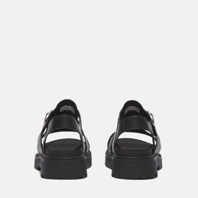 【Timberland】女款黑色休閒涼鞋(A635VW02)