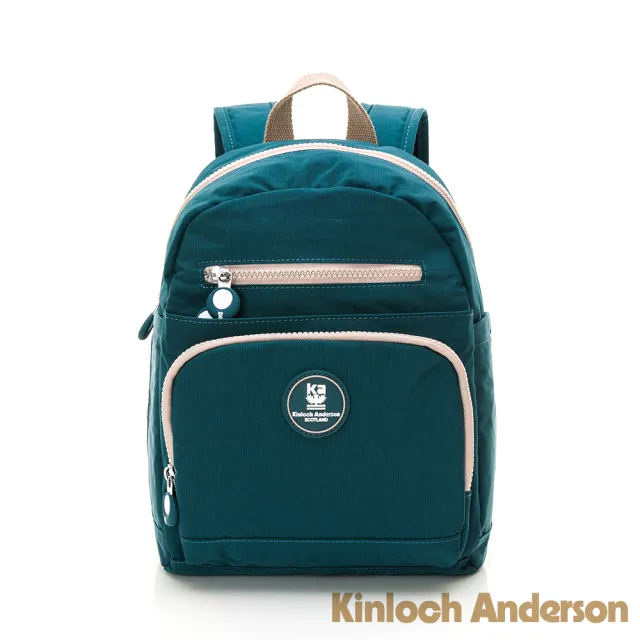【Kinloch Anderson】迷霧森林 多功能隔層小款後背包(藍綠色)