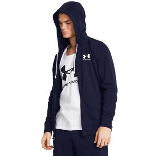 【UNDER ARMOUR】UA 男 Rival Terry 連帽外套 1370409-410(深藍)