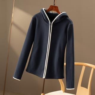 【ONEY 歐妮】★休閒連帽拉鍊修身外套(運動風/長袖/女裝)