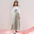 【betty’s 貝蒂思】貝蕾帽印花七分袖T-shirt(白色)