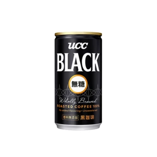 【UCC】BLACK無糖咖啡185gx2箱(共60入)