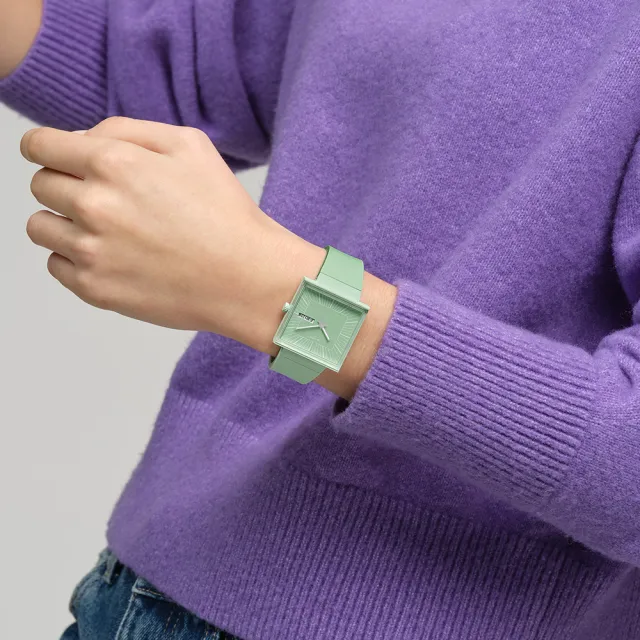 【SWATCH】WHAT IF...MINT? 經典手錶/方形錶/女錶/瑞士製造 SO34G701(34mm)