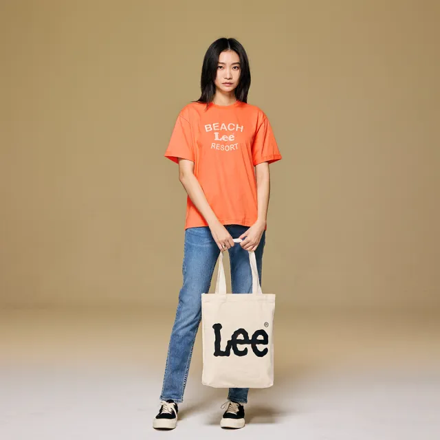 【Lee】女裝 短袖T恤 / 夏日沙灘 共2色 Boyfriend版型(LB402041166 / LB402041K11)