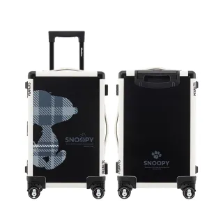 【SNOOPY 史努比】20吋經典旗艦鋁框款行李箱