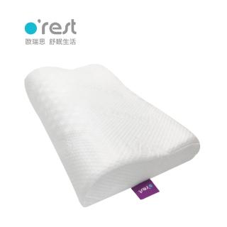 【orest】波浪顆粒記憶枕(顆粒按摩觸感 抗菌枕芯 低溫感記憶棉 100D高密度支撐性 天絲針織外布套)