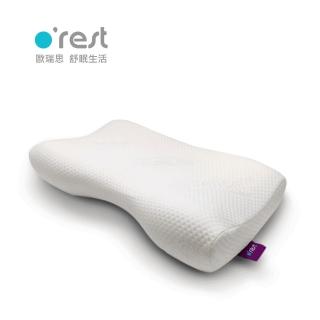 【orest】蝴蝶支撐記憶枕(獨特弧度支撐強 抗菌枕芯 低溫感記憶棉 100D高密度支撐性 天絲針織外布套)