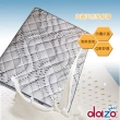 【Dazo】健康舒眠型  除靜電紗+乳膠+記憶膠獨立筒床墊(雙人加大6尺)