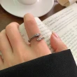【SUMMER一夏】韓國設計S925純銀雙頭蛇復古輕奢開口戒指食指潮流戒指(甜酷風)