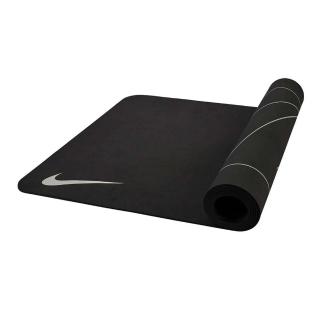 【NIKE 耐吉】YOGA MAT雙面瑜珈墊4MM-臺灣製 止滑墊 運動 黑灰(N1007517012OS)