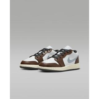 【NIKE 耐吉】籃球鞋 運動鞋 AIR JORDAN 1 LOW SE GS 男鞋 女鞋 大童 咖啡白(FQ8156142)