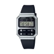 【CASIO 卡西歐】CASIO卡西歐 VINTAGE 經典復古簡約時尚電子錶-橡膠款(A-100WEF-1A)