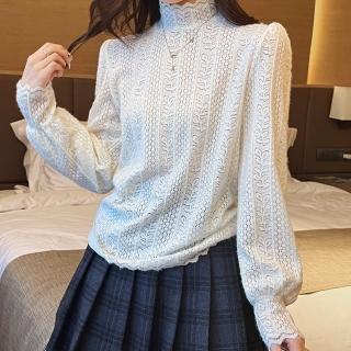 【ONEY 歐妮】★小花氣質蕾絲通勤上衣(女裝/時尚)