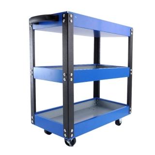 【工具王】汽修五金 零件車 工具手推車 汽車美容 工具車櫃 630-TC3R(三層汽修工具車 手推工具車 零件車)