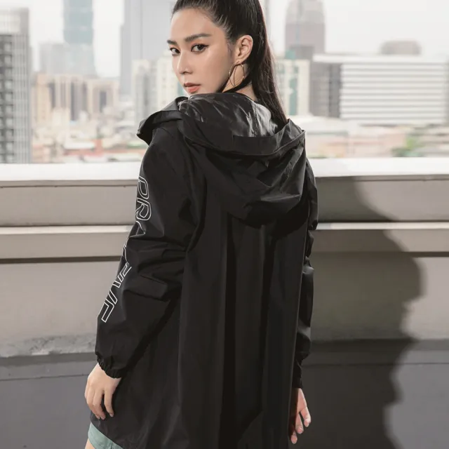 【OB 嚴選】潮流設計印花素色防護外套男女共版 《KS0943》