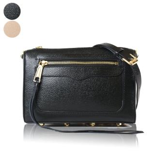【Rebecca minkoff】Avery 魚子醬真皮流蘇拉鍊斜揹包(新款任選)