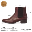 【TINO BELLINI 貝里尼】義大利進口尖頭切爾西短靴FWNV016C(焦糖)
