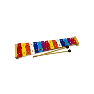 【OPPA】十五音彩色鐵琴 附棒一對／彩虹鐵琴／兒童樂器 幼兒律動／奧福樂器(美國CPC、台灣SGS 檢驗認證)