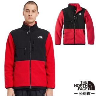 【The North Face】中性款 經典ICON 1995Denali抓絨外套.舒適立領(4NCJ-682 紅色 V)