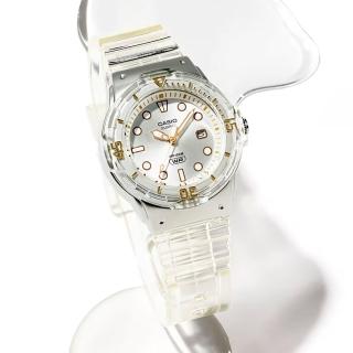 【CASIO 卡西歐】清透系列 半透明迷你指標手錶 學生錶 考試手錶 畢業禮物 送禮(LRW-200HS-7EV)