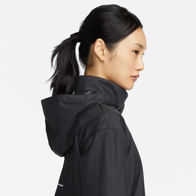 【NIKE 耐吉】外套 女款 運動風衣外套 立領外套 AS W NK FAST REPEL JACKET 黑 FB7452-010