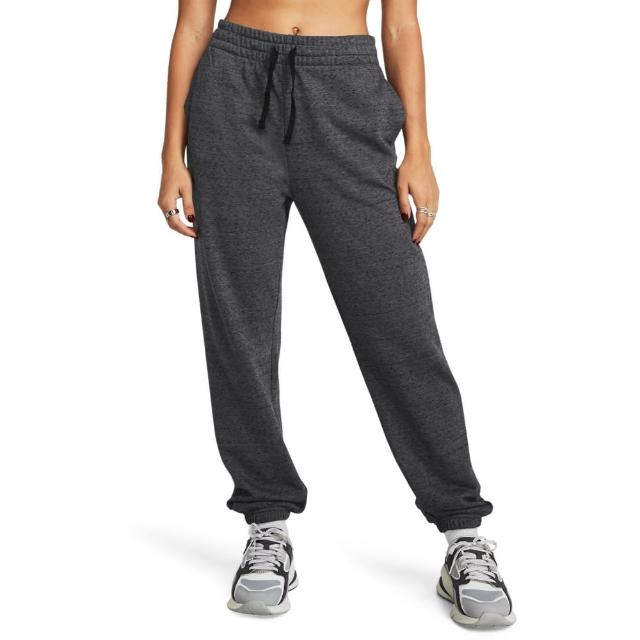 【UNDER ARMOUR】UA官方直營 女 Rival Terry Jogger 運動長褲_1382735-025(灰色)