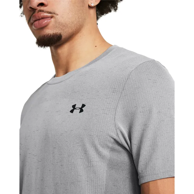 【UNDER ARMOUR】UA 男 Vanish Seamless 短袖T-Shirt_1382801-011(灰色)