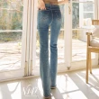 【N147】立體剪裁超顯瘦彈性牛仔喇叭褲《Q1282》(韓國女裝/現貨商品)