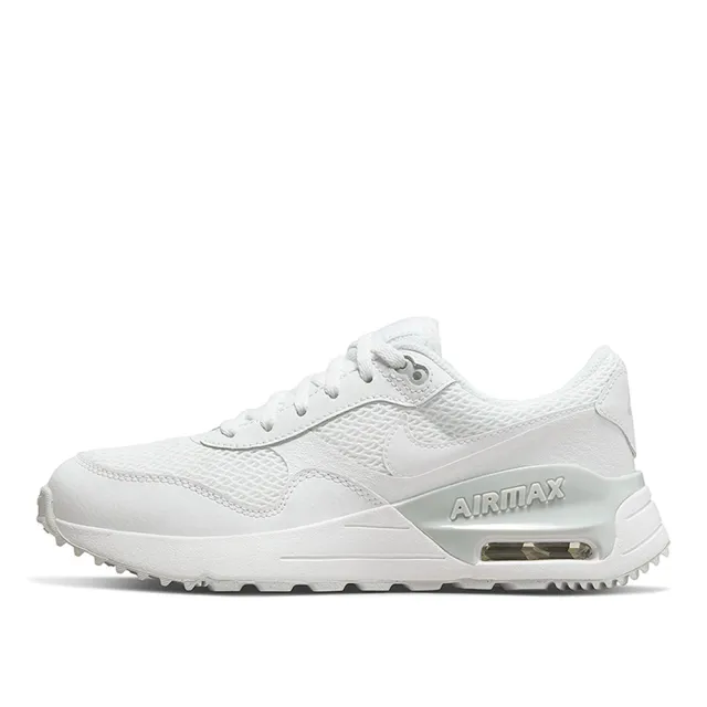 【NIKE 耐吉】慢跑鞋 女鞋 大童 運動鞋 氣墊 緩震 AIR MAX SYSTM GS 白 DQ0284-102