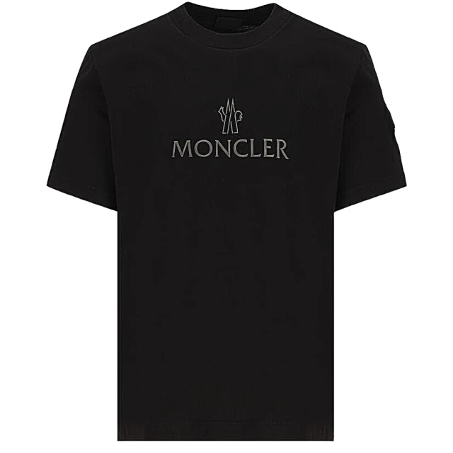 MONCLER 春夏新款 男款 品牌LOGO 短袖T恤-黑色