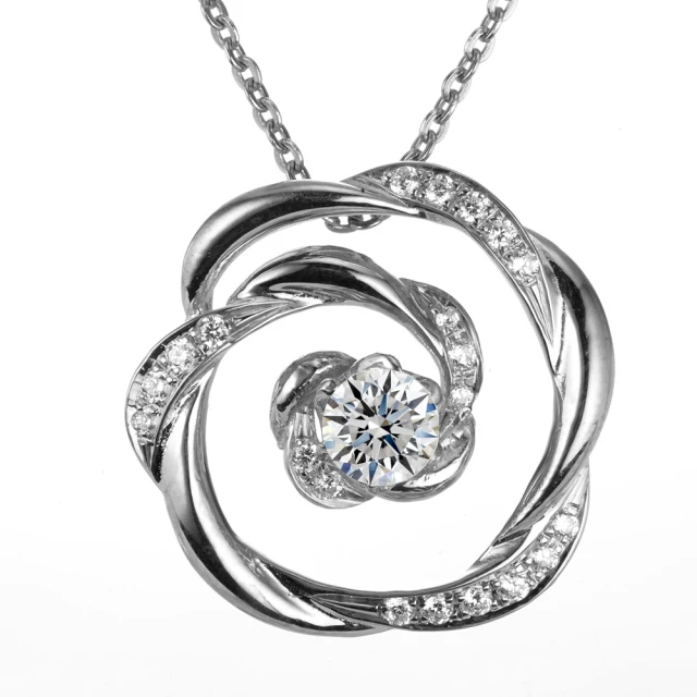 DOLLY 0.30克拉 輕珠寶完美車工純銀鑽石項鍊(022