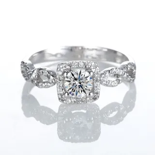 【DOLLY】0.30克拉 F/VS2 天然鑽石18K金完美車工求婚戒指-027(母親節 情人節 交換禮物首選)