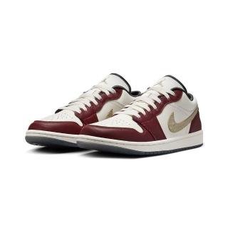 【NIKE 耐吉】W Air Jordan 1 Low Year of the Dragon 龍年限定 酒紅 AJ1 女鞋 休閒鞋 FJ5735-100