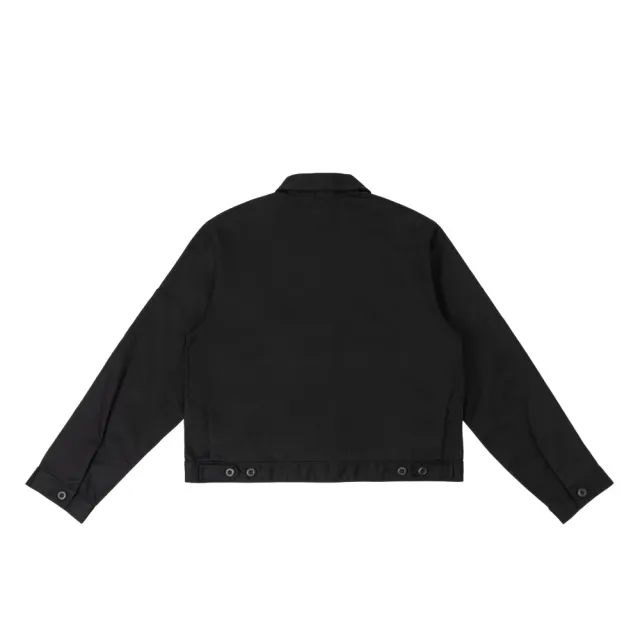 【Dickies】女款黑色可調節下襬設計短版艾森豪外套｜DK012998BLK