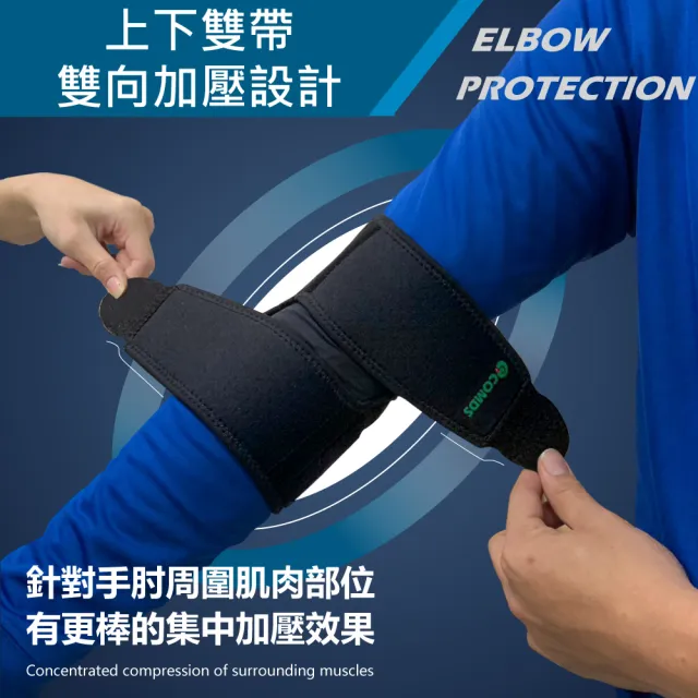 【COMDS 康得適】機能可調式透氣護肘(EB-201運動護肘 護肘 運動護具)