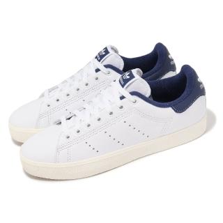 【adidas 愛迪達】休閒鞋 Stan Smith CS 男鞋 女鞋 白 藍 皮革 低筒 經典 史密斯 情侶鞋 愛迪達(IG1296)