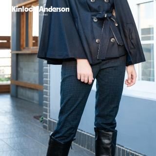 【Kinloch Anderson】格紋小熊紋老爺長褲 金安德森女裝(KA0962008 深紫/深藍)