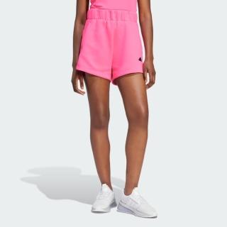 【adidas 愛迪達】短褲 女款 運動褲 W Z.N.E. SHORT 粉 IN5148