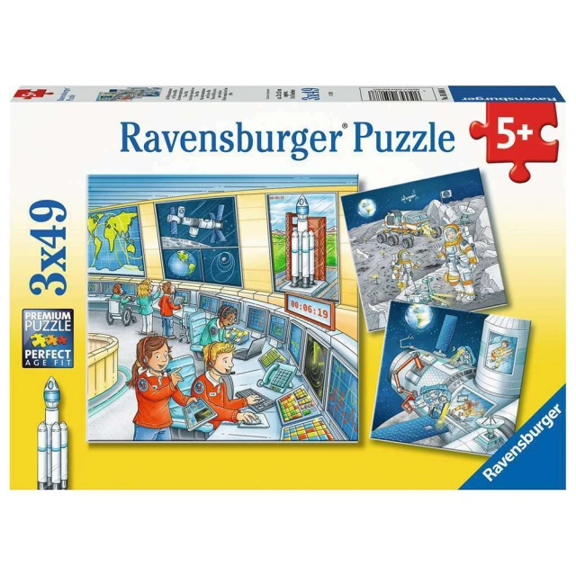 Ravensburger 維寶拼圖 太空出任務 3*49片