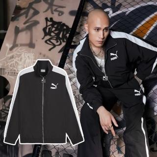 【PUMA】外套 T7 Oversized Track 男款 黑白 防潑水 防風 寬鬆 中性款 風衣 黃宣 同款(626913-01)