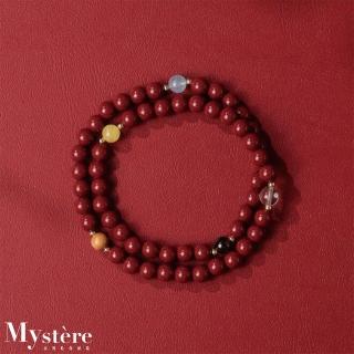 【my stere 我的時尚秘境】新款現貨-紫金砂五行多寶招財納福多層手鍊(五行之珠 平衡能力 多圈